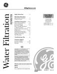 GE GN1S15CBL (REV. 2) Water Dispenser User Manual