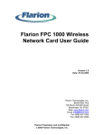 GE FPC 1000 Network Card User Manual