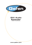 Gefen DVI Network Card User Manual