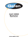 Gefen 4x2 HDMI Switch User Manual
