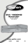 Gefen 2x1 DVI KVM Switcher Switch User Manual