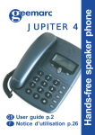 Geemarc Jupiter 4 Conference Phone User Manual