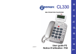 Geemarc CL330 Telephone User Manual