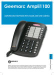 Geemarc AMPLI1100 Telephone User Manual