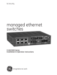 GE D-GES7600 Switch User Manual