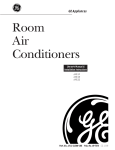 GE AVE22 Air Conditioner User Manual