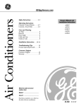 GE ASR05 Air Conditioner User Manual