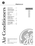 GE ASF24 Air Conditioner User Manual