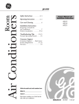 GE ASD06* Air Conditioner User Manual