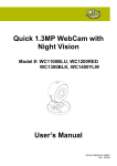 Gear Head WC1100BLU Webcam User Manual