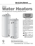 GE AP12170-4 Water Heater User Manual