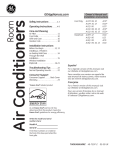 GE AJCQ 09 Air Conditioner User Manual
