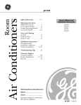 GE AEH24 Air Conditioner User Manual