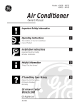 GE ABN08 Air Conditioner User Manual