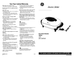 GE 681131067492 Fryer User Manual