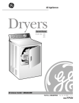 GE 333 Clothes Dryer User Manual