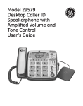 GE 29579 Telephone User Manual