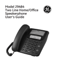 GE 29484GE2 Telephone User Manual