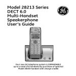 GE 28213 Series Conference Phone User Manual