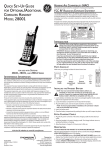 GE 28001 Cordless Telephone User Manual