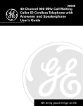 GE 26939 Cordless Telephone User Manual