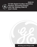 GE 25825 Cordless Telephone User Manual