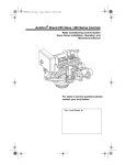 GE 255 Valve / 400 Series Water Dispenser User Manual