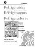 GE 24 Refrigerator User Manual
