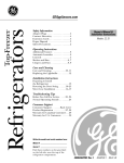 GE 22, 25 Refrigerator User Manual