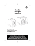 GE 169002 Toaster User Manual