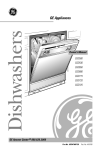 GE 165D4700P126 Dishwasher User Manual