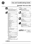 GE 164D2966P143 Microwave Oven User Manual