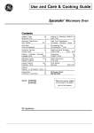 GE 164 D2588P063 Microwave Oven User Manual