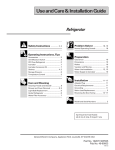 GE 162D7740P005 Refrigerator User Manual