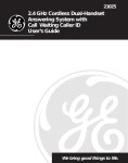 GE 16223870 Cordless Telephone User Manual