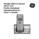 GE 0008579 Cordless Telephone User Manual