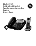 GE 0005467 Telephone User Manual