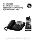 GE 00017670 Telephone User Manual