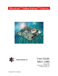 Gateway MG1-1000 Switch User Manual