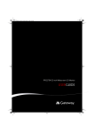 Gateway FPD2275W Computer Monitor User Manual