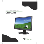 Gateway FPD2185W Computer Monitor User Manual