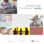 Gateway E-6100 Personal Computer User Manual