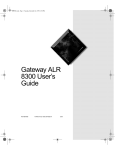 Gateway 8300 Network Card User Manual