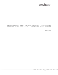 Gateway 3801HGV Network Router User Manual