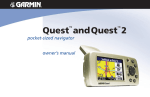 Garmin Quest TM 2 GPS Receiver User Manual