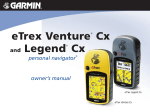 Garmin Legend Cx GPS Receiver User Manual