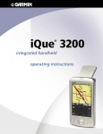 Garmin iQue 3200 GPS Receiver User Manual