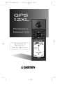 Garmin GPS 12XL GPS Receiver User Manual