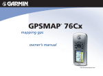 Garmin 705 GPS Receiver User Manual