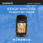 Garmin 705 GPS Receiver User Manual